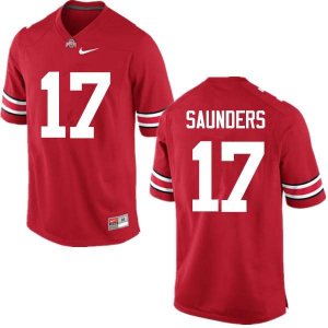 NCAA Ohio State Buckeyes Men's #17 C.J. Saunders Red Nike Football College Jersey FGG2845SP